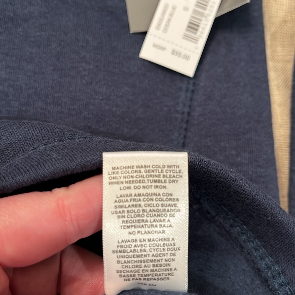 Eddie Bauer Men's Ocean Blue 1/4 Zip Pullover/NWT/S - Picture 9 of 11